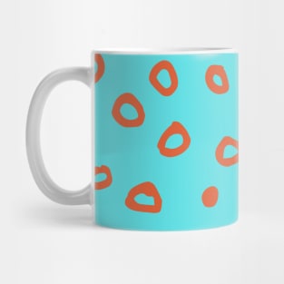 Abstract boho brown bubble pattern Mug